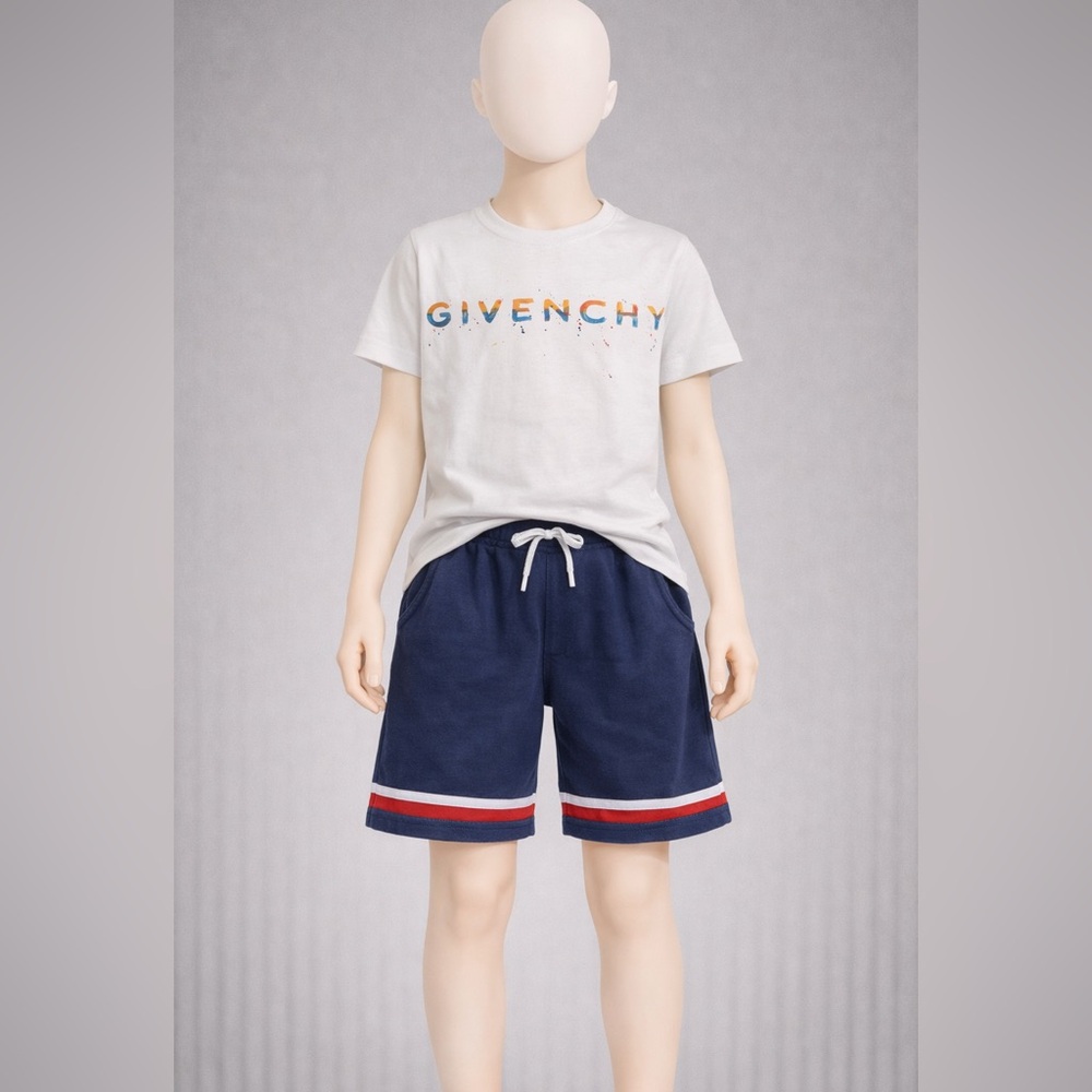Givenchy White Tee with Vibrant Logo